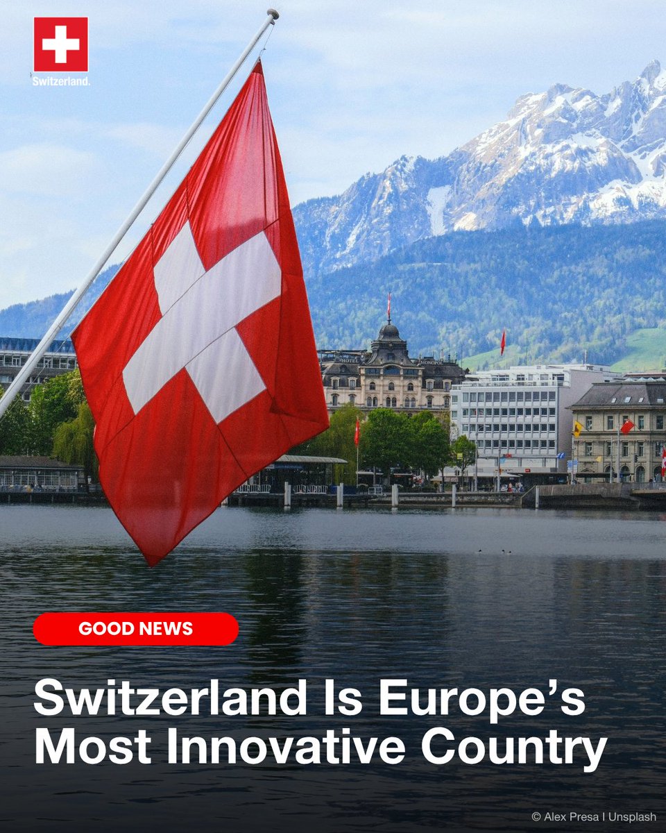 AbtSwitzerland's tweet image. Switzerland named the most innovative country for the 8th year in a row! ✨
The European Commission’s Innovation Scoreboard 2025 once again places Switzerland at the top.
ℹ️: bit.ly/40XqSpy