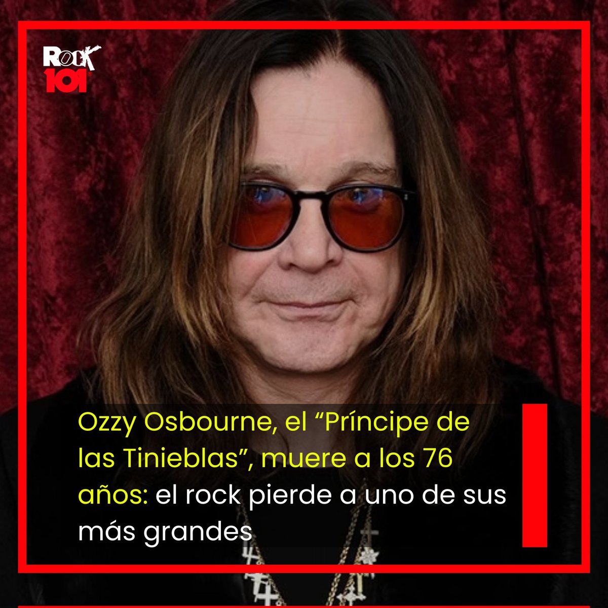 r101ck's tweet photo. Hoy el metal llora: Ozzy Osbourne ha fallecido.
🖤 Su voz, su locura, su historia... eterna.
🎸 Detalles aquí: https://t.co/TMpPUEy4De https://t.co/GzZLanFbRC