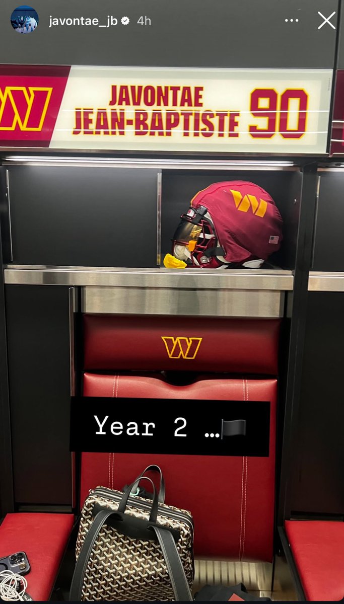 NickiJhabvala's tweet image. Early glimpses of the Commanders’ new lockers in Ashburn