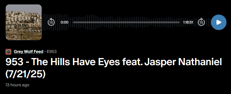 CHAPOTRAPHOUSE's tweet image. We're joined by Jasper Nathaniel @infinite__jaz
to discuss ever-increasing settler violence in the West Bank, Israel's undermining of laws governing the territory, and "archaeological warfare" in the region
Links below...