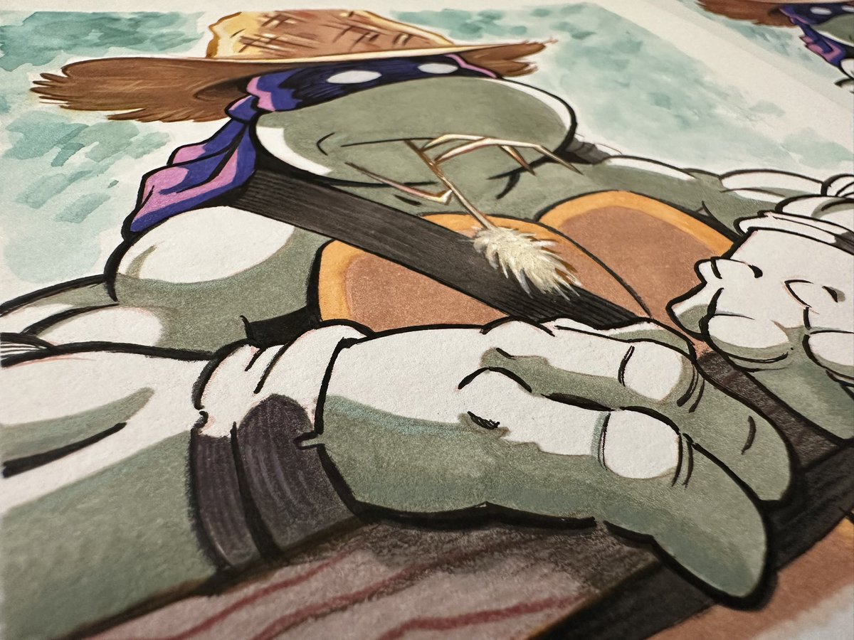 AlexDeligiannis's tweet image. You had to be there to understand. Watercolor, marker, & colored pencil. @SD_Comic_Con Booth 1537. #tmnt #sdcc #SDCC25