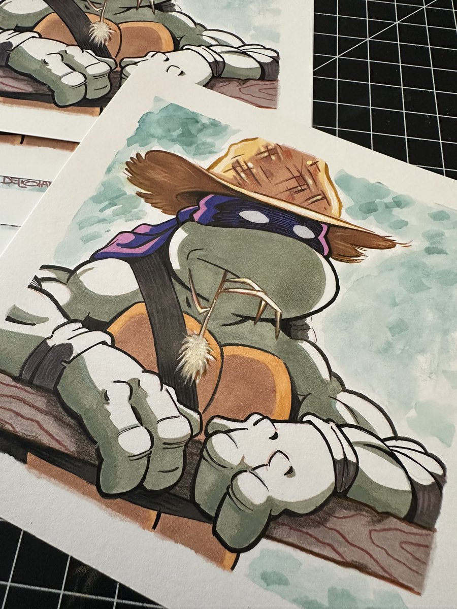 AlexDeligiannis's tweet image. You had to be there to understand. Watercolor, marker, & colored pencil. @SD_Comic_Con Booth 1537. #tmnt #sdcc #SDCC25