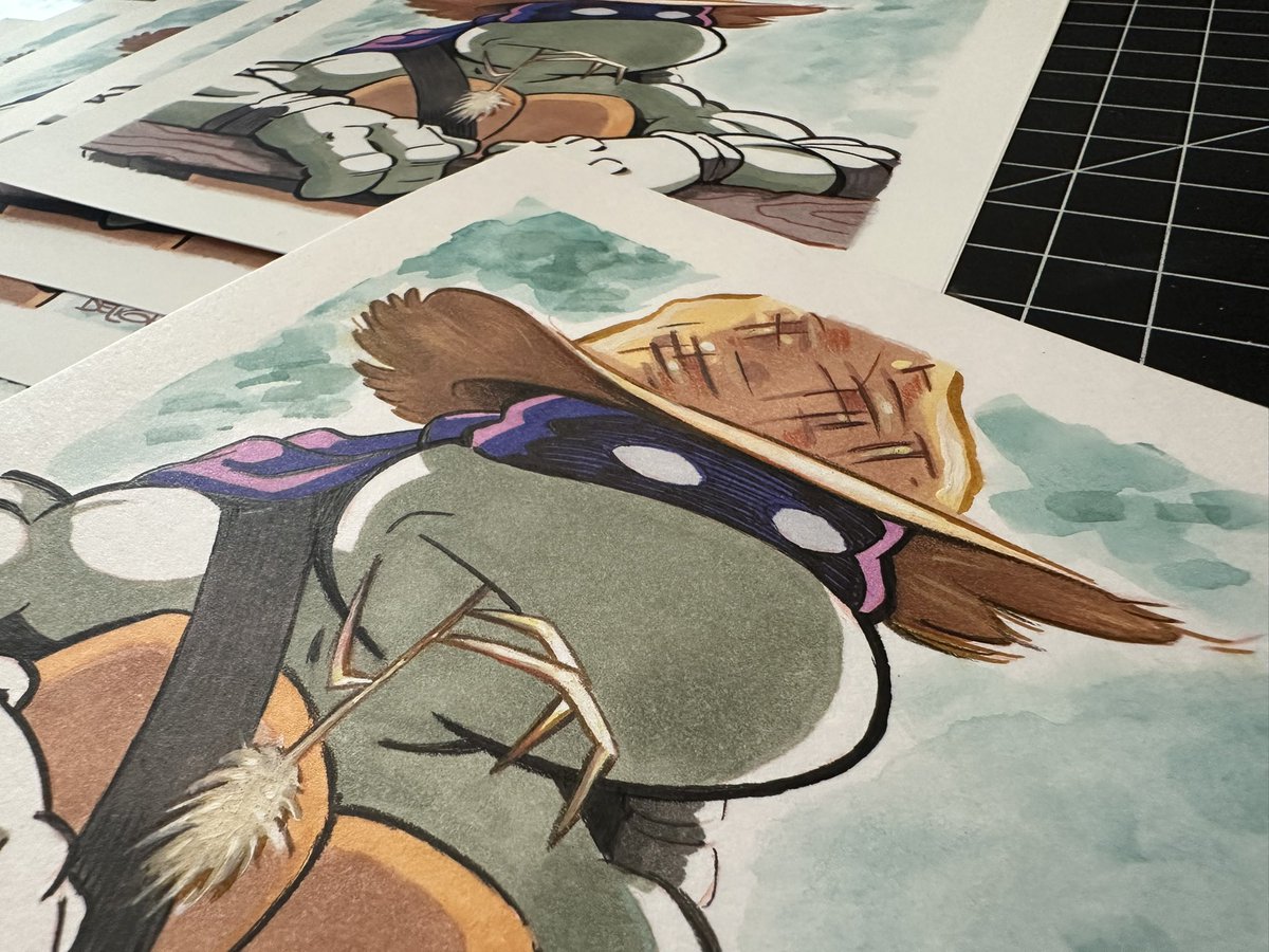 AlexDeligiannis's tweet image. You had to be there to understand. Watercolor, marker, & colored pencil. @SD_Comic_Con Booth 1537. #tmnt #sdcc #SDCC25