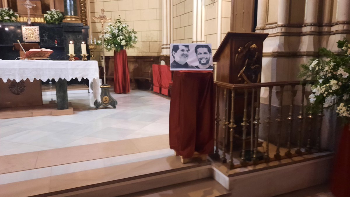 mclcubaoficial's tweet image. Misa por Oswaldo Payá y Harold Cepero en Madrid. Parroquia de San Fermín de los Navarros