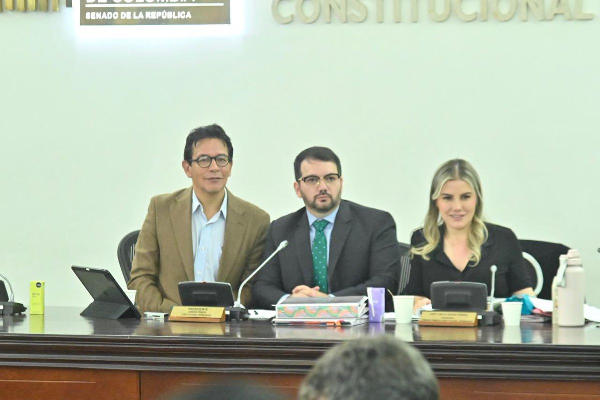 🔵 #ComisiónPrimera | La Comisión Primera del Senado eligió su nueva Mesa Directiva para la legislatura 2025-2026:
🪑 Presidente: senador Julio Elías Chagüi Flórez
🪑 Vicepresidente: senador Carlos Alberto Benavides Mora
#Senado #MesaDirectiva
