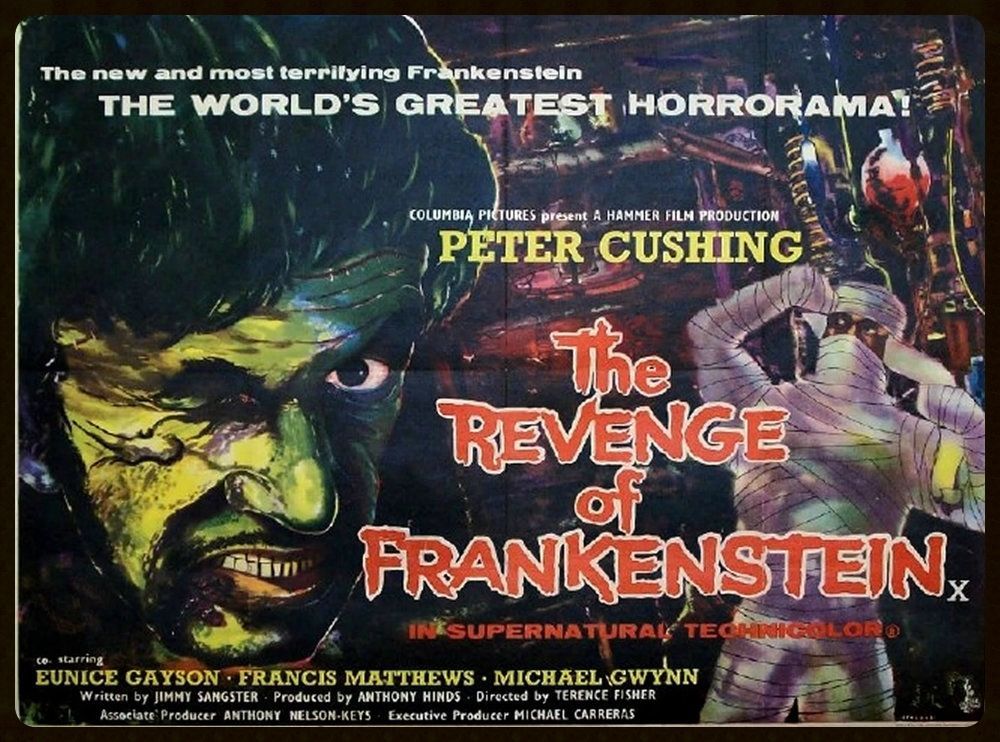 TalkingPicsTV's tweet image. #CarolineMunro meets some "old fiends" in ⚰️ THE CELLAR CLUB at 10:15pm with #PeterCushing in Hammer's THE REVENGE OF FRANKENSTEIN (1958) followed by #DavidHemmings #FloraRobson in FRAGMENT OF FEAR (1970). So don't be late, Caroline's waiting... #TPTVsubtitles
