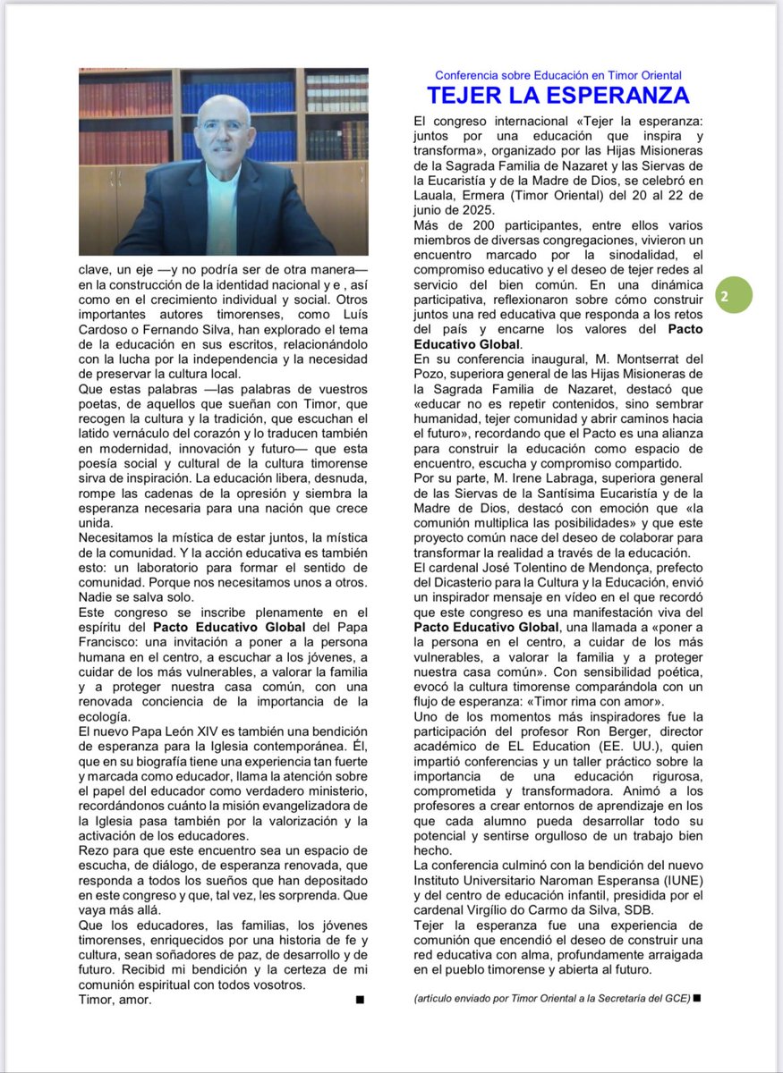 Misioneras Nazaret (@mhsfnazaret) on Twitter photo 