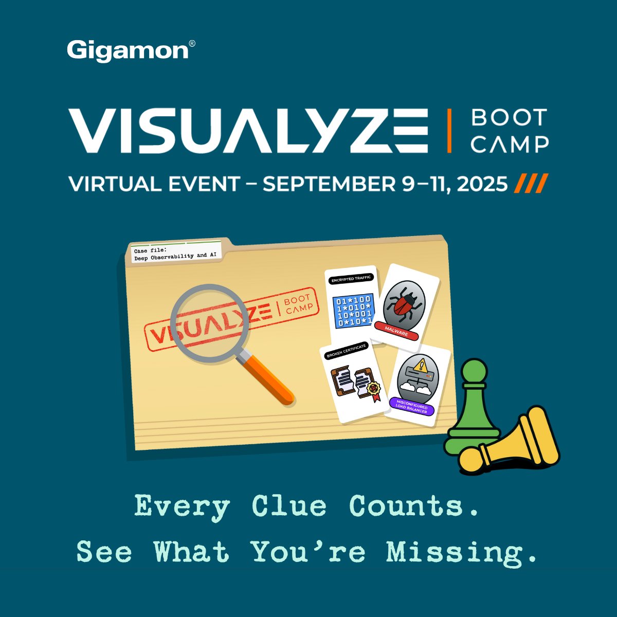 Gigamon #VisualyzeBootCamp 2025 is your chance to:
💡 Gain strategic foresight from visionary leaders
🤝 Connect and collaborate with cloud, security and network pros
🔎 Sharpen your investigative skills with expert-led sessions

Secure your spot ➡️ ow.ly/ytFO50Wttjp