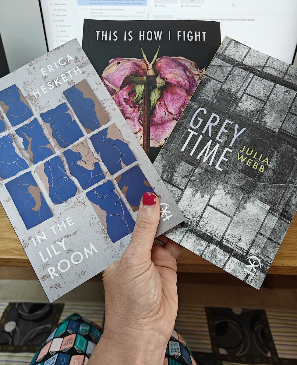 NineArchesPress's tweet image. A fantastic online book launch tonight with stunning readings from Erica Hesketh, Rosie Garland and @Julwe1 sharing rich, ferocious, evocative poems with a truly appreciative audience of readers. 
Thank you all ❤️ 
Treat yourself to these new books ninearchespress.com/shop