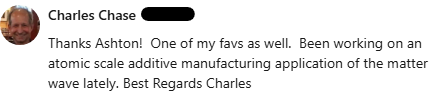 JustXAshton's tweet image. Charles Chase is apparently building a Star Trek replicator. Sweet!
The engineers who built compact fusion reactors and plasma orbs that can teleport planes get a pass. It's not their fault our government is evil af.