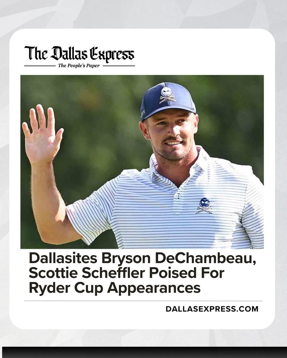 DallasExpress's tweet image. Ryder Cup Captain Keegan Bradley confirms Bryson DeChambeau’s spot on Team USA for Bethpage Black, Sept 26-28. “He’s one of the best players on the planet,” Bradley says. DeChambeau, 5th in rankings, brings energy & passion.
dallasexpress.com/sports/dallasi…