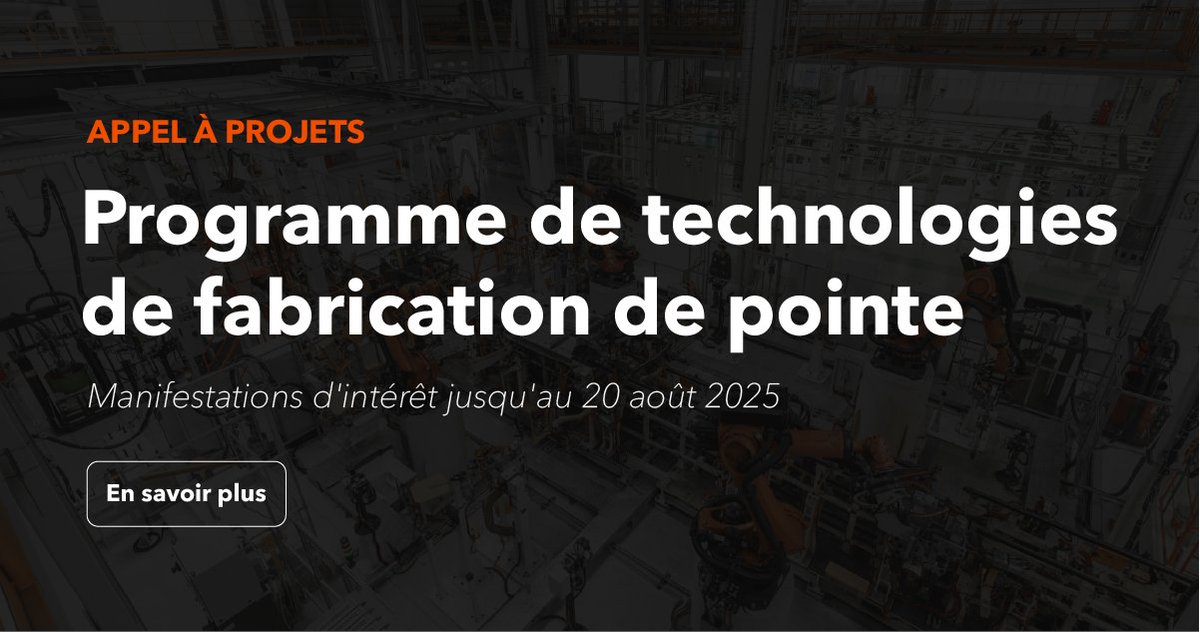 📢Appel à projets !

NGen co-investira jusqu'à 35 millions de dollars avec des partenaires industriels pour lancer de nouveaux projets d'innovation de classe mondiale à travers le Canada.

📅Déclaration d'intérêt due le 20 août 2025
🔗En savoir : hubs.ly/Q03tR-Rd0