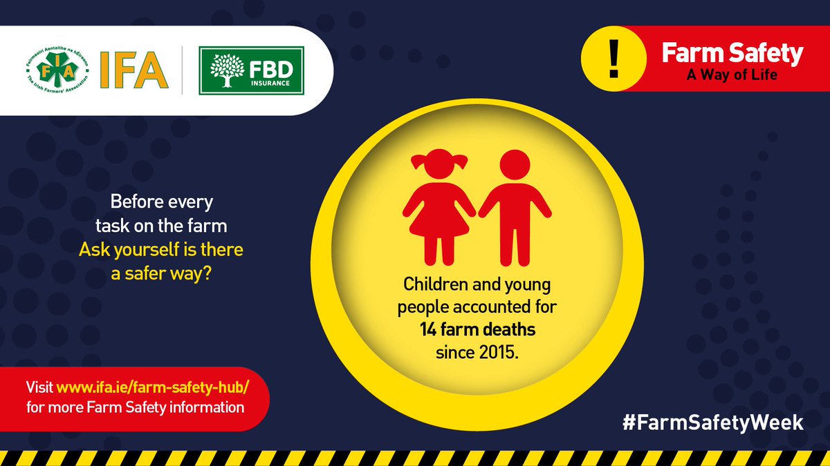IFAmedia's tweet image. Farm Safety Week 2025 - Stats of the Day
#FarmSafetyWeek