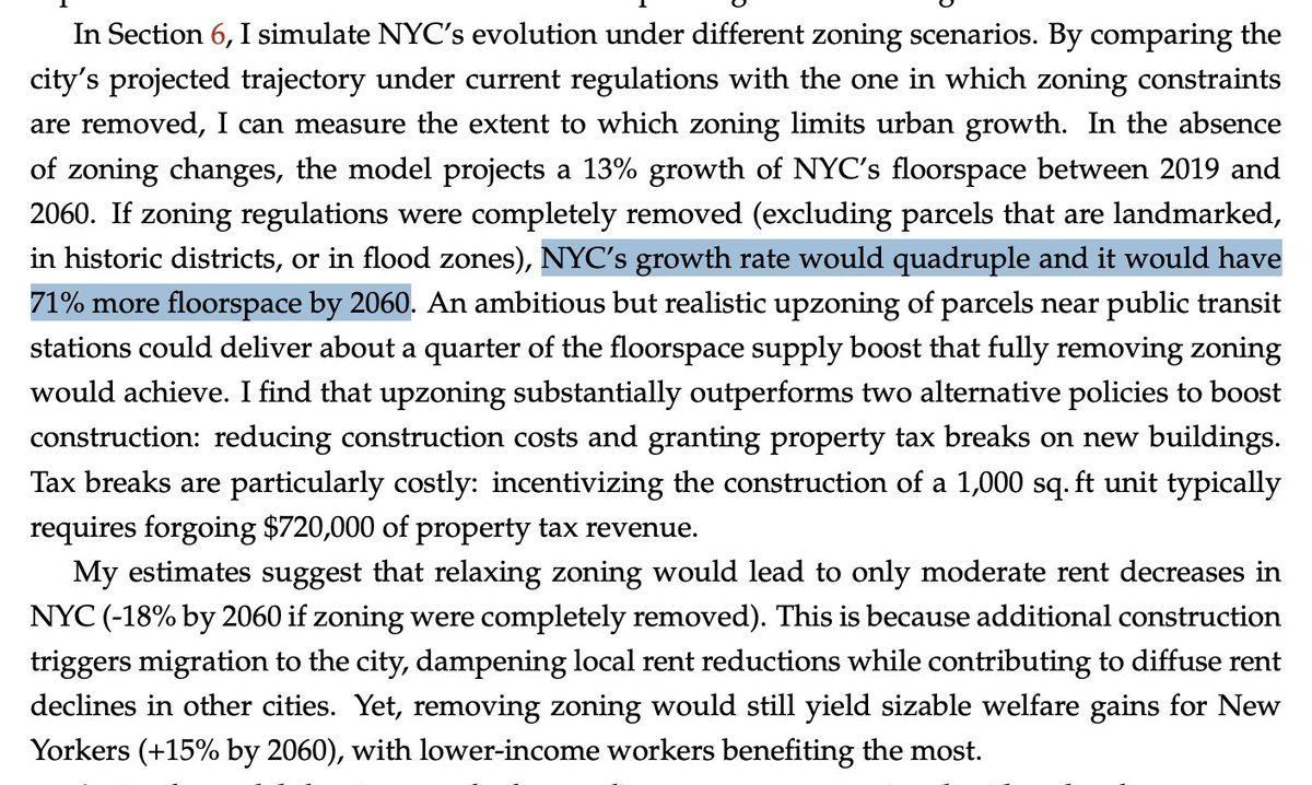 albrgr's tweet image. Awesome paper finding huge benefits from relaxing zoning constraints in NYC, even once you account for the big costs of redevelopment
vrollet.github.io/files/city_str…