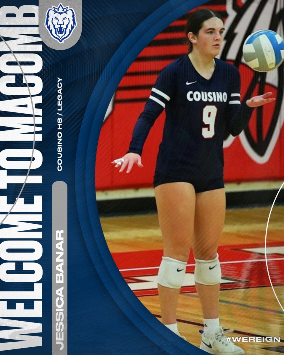 MacombMonarchs's tweet image. 𝑺𝒊𝒈𝒏𝒆𝒅 🖊️🏐
Jessica Banar, a 5-8 MB/OPP/OH, has signed with @MacombVB! Banar comes to Macomb following a successful playing career at nearby Cousino High School and is one of two newcomers to compete for Legacy Volleyball Club!
#WeReign #NJCAAVB