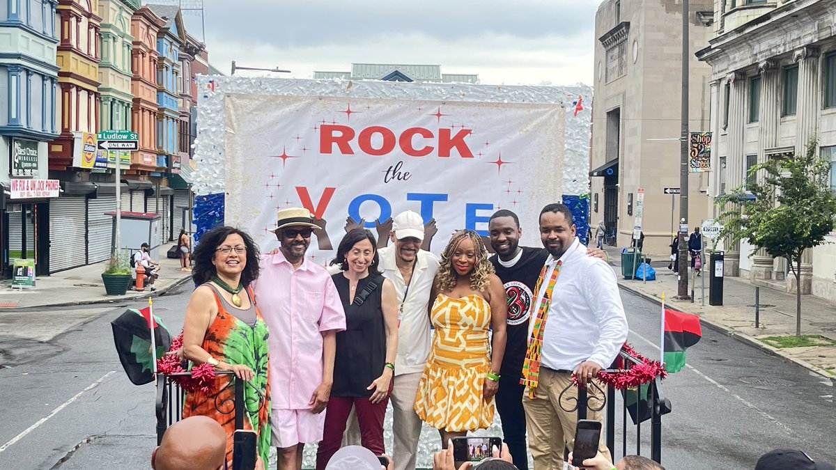 cmninaahmad's tweet image. I had the pleasure of standing on the Rock the Vote float at the 2025 Philadelphia Juneteenth Parade and Festival - a powerful celebration of Black history, culture, and resilience. #juneteenth2025 #cmahmad