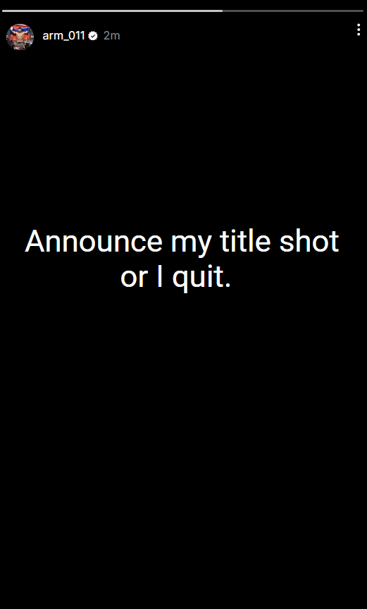 CovMMACentel's tweet image. Arman Tsarukyan issues an ultimatum to Dana White on IG馃憖馃憖