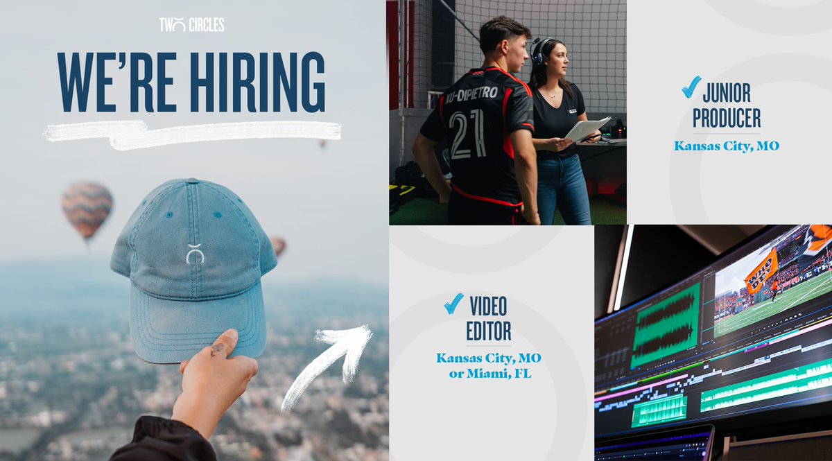🚨 We’re hiring across our North America content + production team 💥
 
🎥 Junior Producer
🎬 Video Editor

Work in sport. Make content that moves.

Apply now: apply.workable.com/twocircles/#jo…