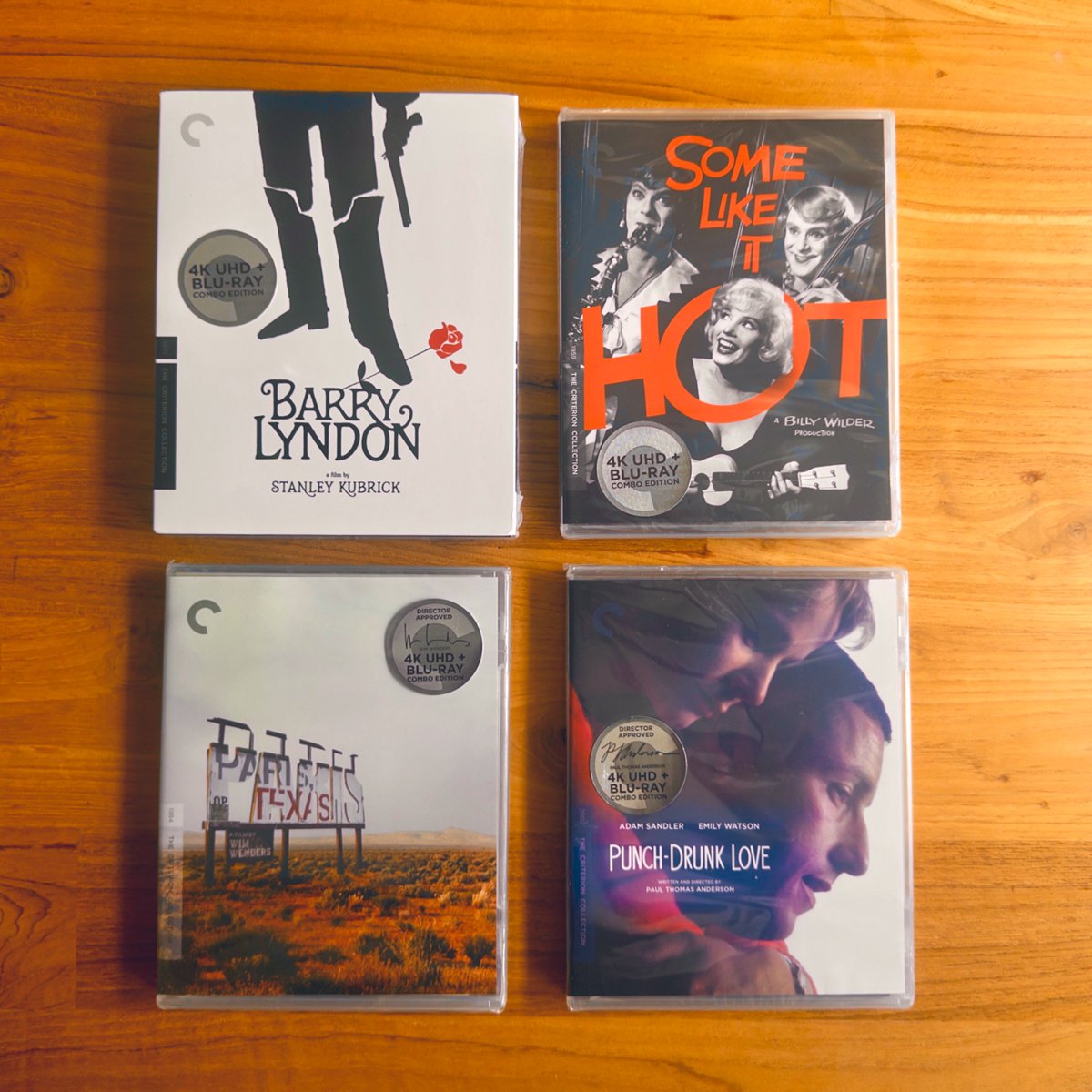JordanLyall's tweet image. I recently started collecting physical media. But only the best, Criterion 4K Blu-rays of my favorite films. My recent haul: