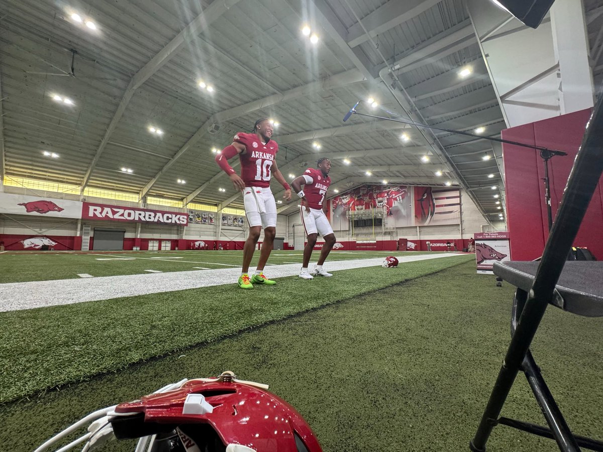 HogsPlus's tweet image. Having some fun with the QBs 🕺