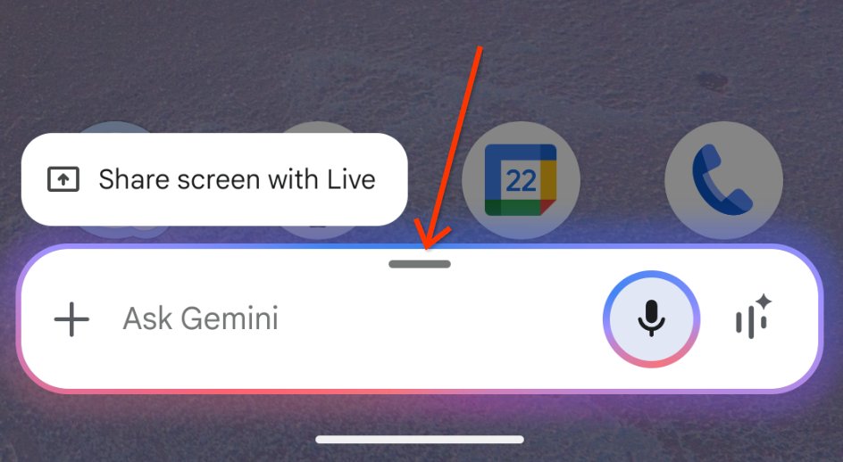 joshwoodward's tweet image. ✅ Papercut fixed: On Android devices, you can now swipe up to quickly open the full @GeminiApp.