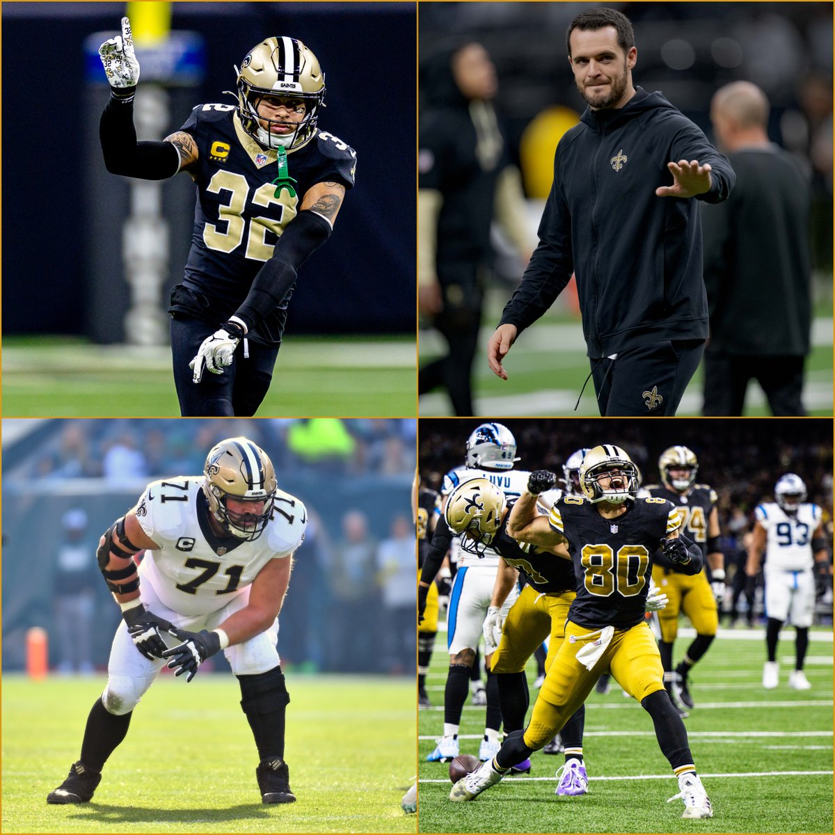MySportsUpdate's tweet photo. #Saints player retirements this offseason:

- Tyrann Mathieu
- Derek Carr
- Ryan Ramczyk
- Jimmy Graham https://t.co/9fftzYJwsm