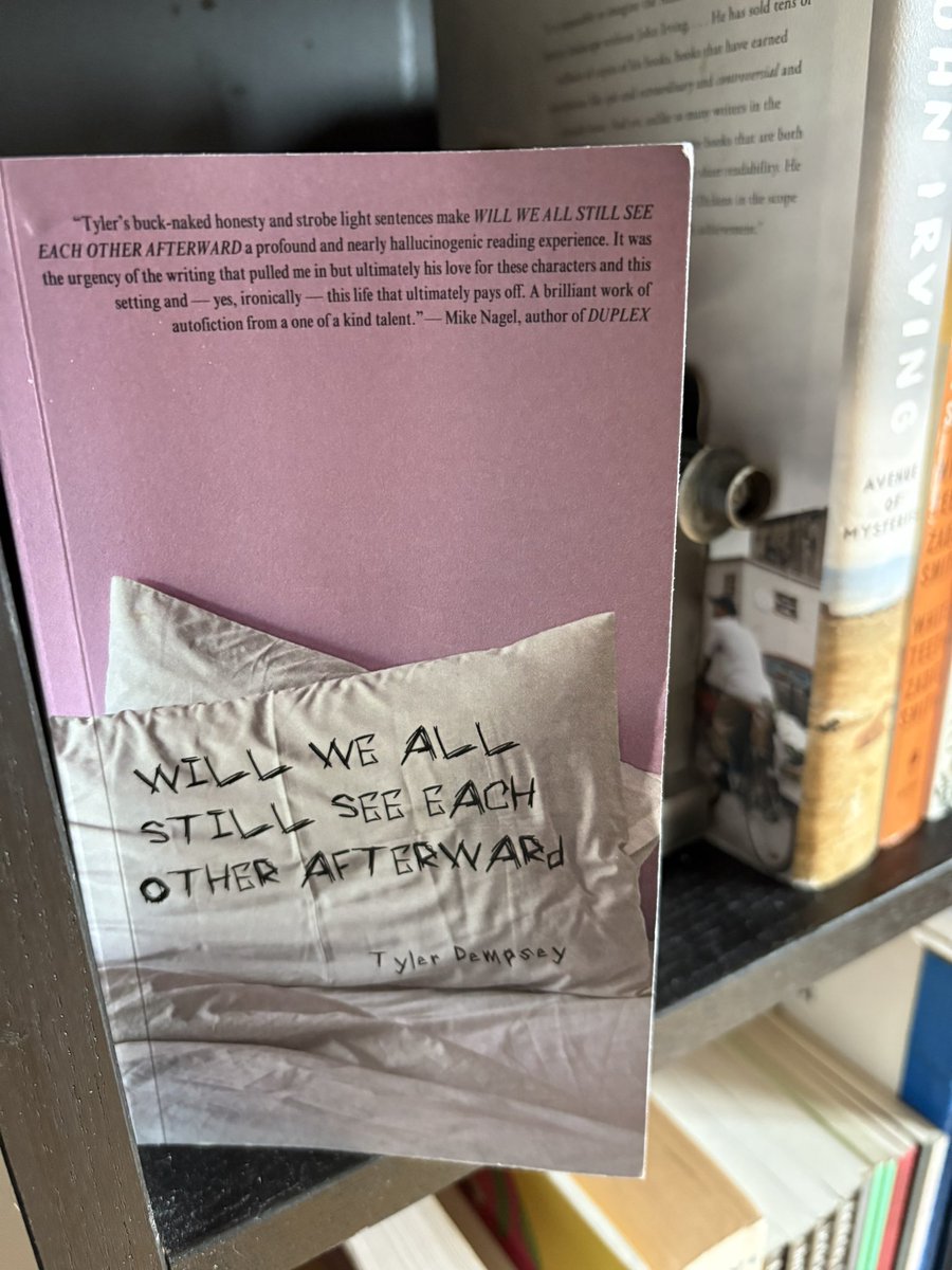 EricScotTryon's tweet image. Just finished @tylercdempsey’s WILL WE ALL STILL SEE EACH OTHER AFTERWARD 🔥
What a masterclass on the relationship between content and form. And a beautiful, fun, heartbreaking read!