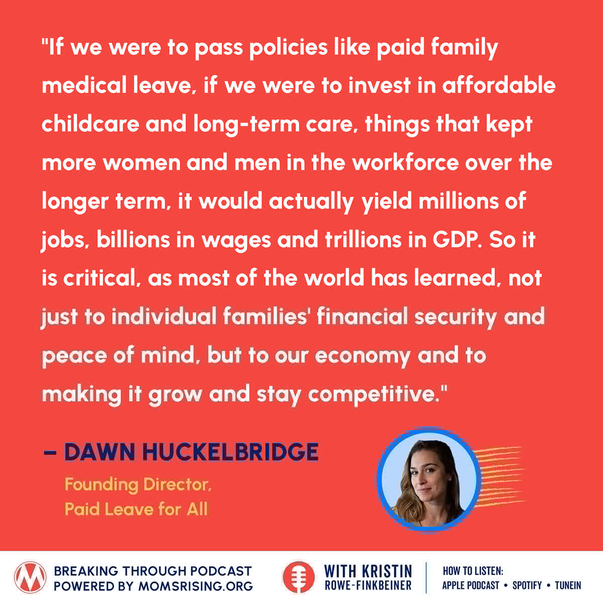 MomsRising's tweet image. We discuss the momentum that the push to pass Paid Family & Medical Leave is gaining w/ @PaidLeaveforAll.
momsrising.org/bt07jul25/?sou…