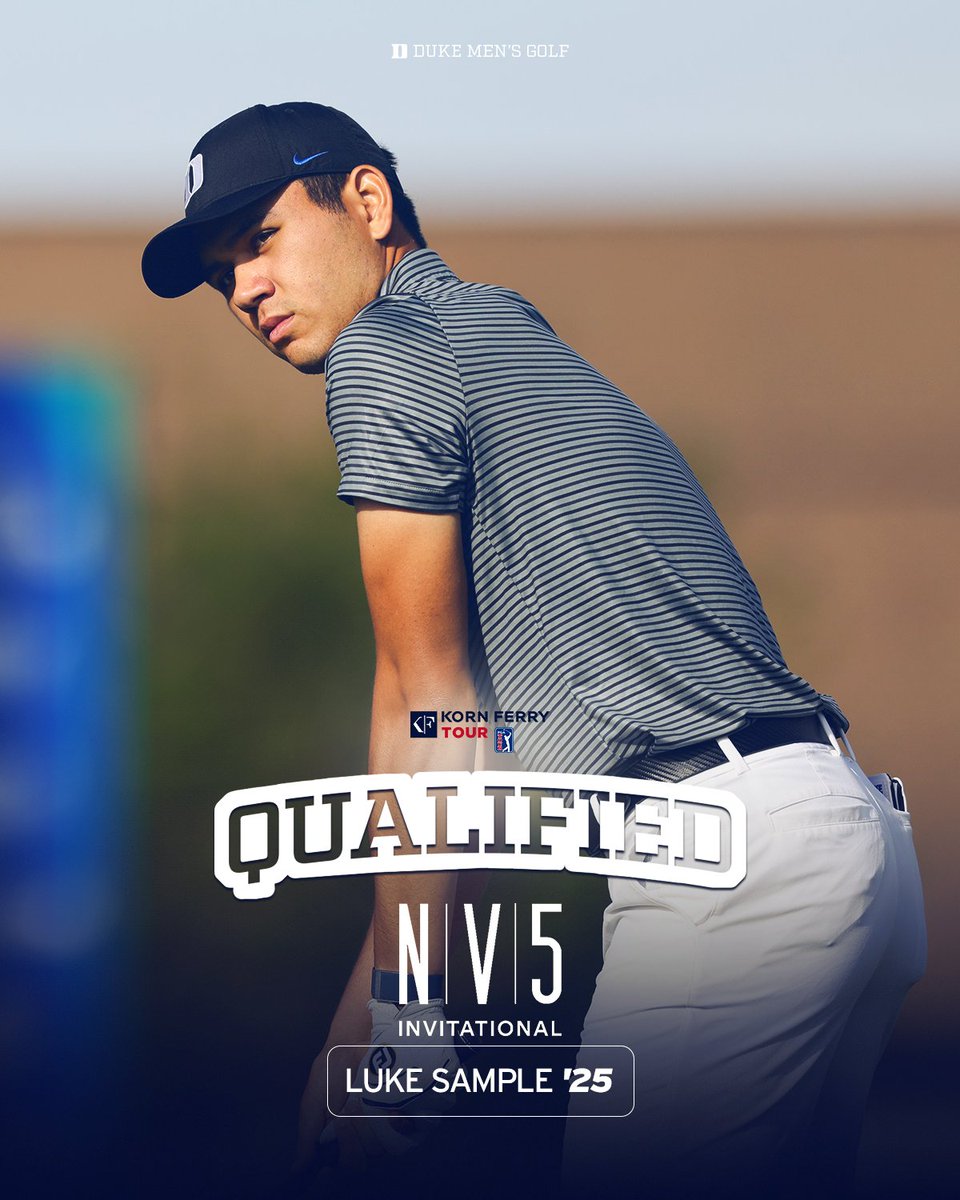 DukeMGOLF's tweet image. HE'S IN ✅
@lukesamplegolf is set for this week’s @KornFerryTour stop starting Thursday!
📰 goduke.us/4m0YPh8
