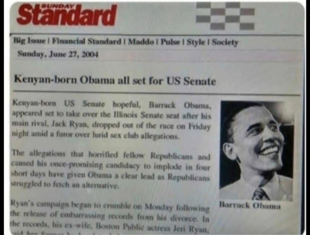 mcafeenew's tweet image. Funny how people forget… but I remember when a Kenyan newspaper proudly declared that Barack Obama was born in Kenya.
They weren’t hiding it—they were celebrating it.
Now suddenly, it’s “conspiracy theory” territory to even bring it up?
What changed?
Or better yet… who forced…