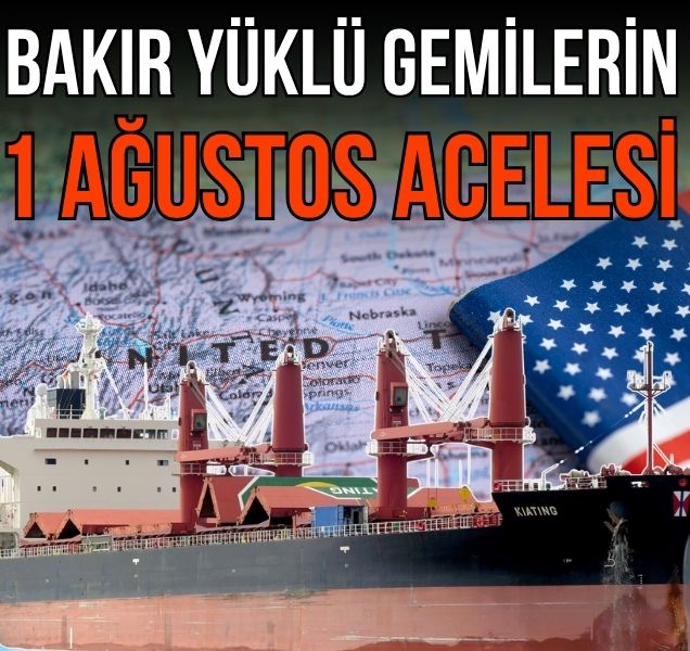 patronlar's tweet photo. ABD Başkanı Trump'ın bakır ithalatı için açıkladığı yüzde 50 gümrük vergisi 1 Ağustos'ta uygulamaya giriyor

Gümrük vergisinden kaçınmak isteyen metal yüklü gemiler, ABD limanlarına ulaşmak için rotalarını değiştiriyor, ellerini çabuk tutuyor

#dünya 

https://t.co/r8UcK3Zr1X https://t.co/gQP4PFtzRY