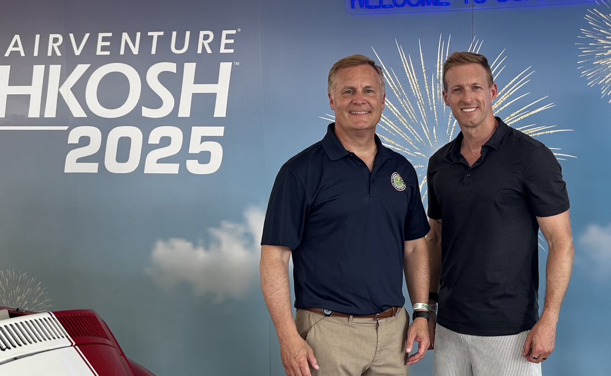 MRobbinsAUVSI's tweet image. Great conversation with my friend @FAA_Chris at @EAA AirVenture. His tremendous leadership & commitment to advancing drones & AAM while keeping U.S. skies the safest in the world is unmatched. Congratulations to Chris & his team at @FAANews on the MOSAIC rule. BVLOS next!