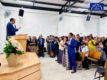 CGMJCIofficial's tweet photo. 🇨🇴 Photos of the Opening of the New Location in Medellin, Villanueva Sector, Colombia
https://t.co/32x7qMyPAU

We share photos of the opening of a new location of the Church in the city of Medellin, Antioquia, Colombia, in the Villanueva sector. This new place of worship holds up to 400 believers and represents the fulfillment of a beautiful promise from God for many brothers and sisters in the area.

During the first service held at this location, the believers shared testimonies and expressed their joy at seeing this blessing from God come true. Many said they had prayed for a place of worship closer to their homes, and now they testify to God’s faithfulness in making this desire a reality.

Our brothers and sisters extend special thanks to our beloved Sister Maria Luisa Piraquive, Brother Cesar Eduardo Moreno, and Sister Angela Oviedo for their generosity and for making it possible to open this new location, which will be a setting for many spiritual blessings for the Church of God.

Address: CARRERA 45 # 57-36 VILLANUEVA

https://t.co/2MS9JEDsly