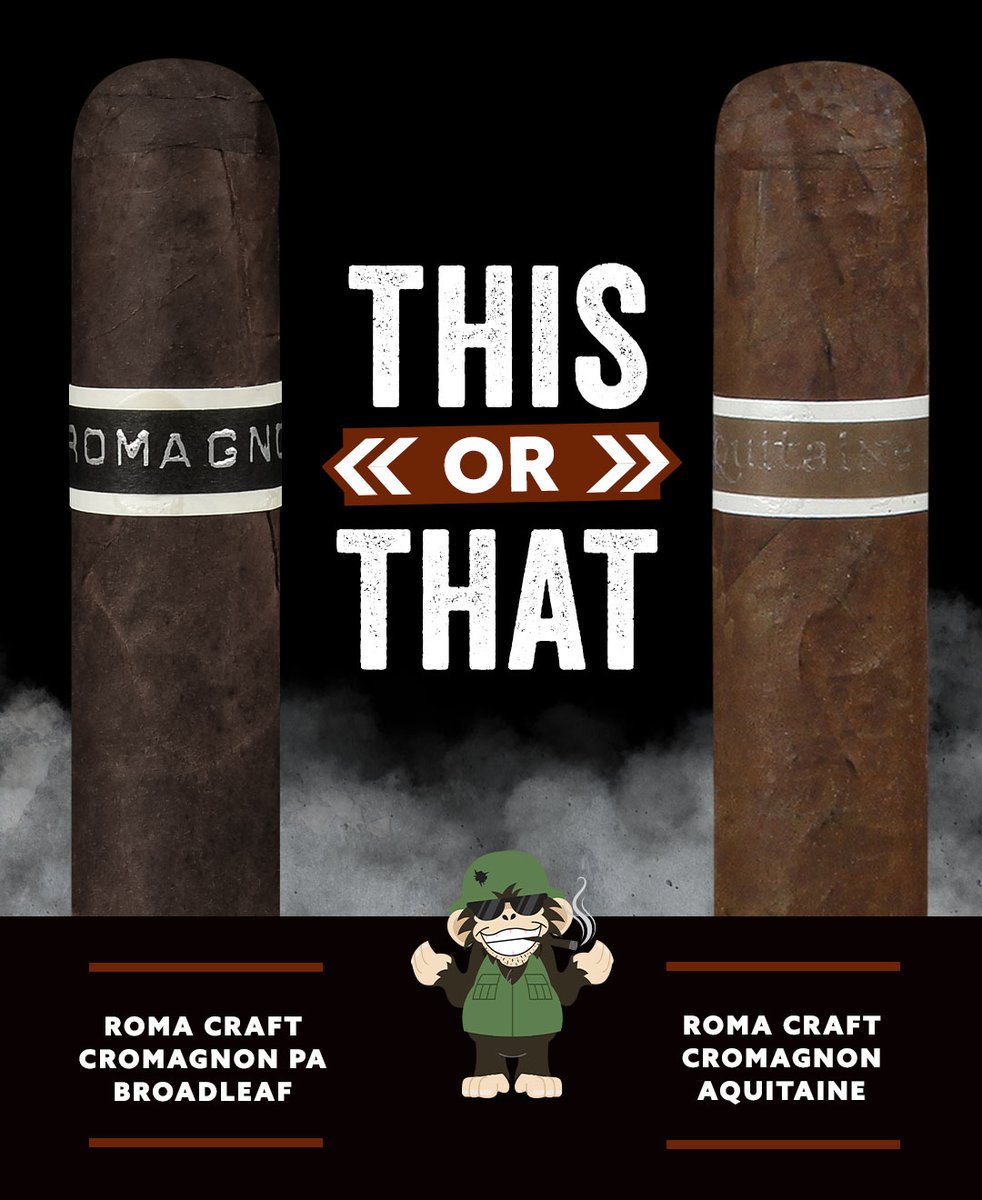 cigarpage's tweet image. RoMa Craft CroMagnon PA Broadleaf🥊 vs. RoMa Craft CroMagnon Aquitaine 🥊What are you choosing?