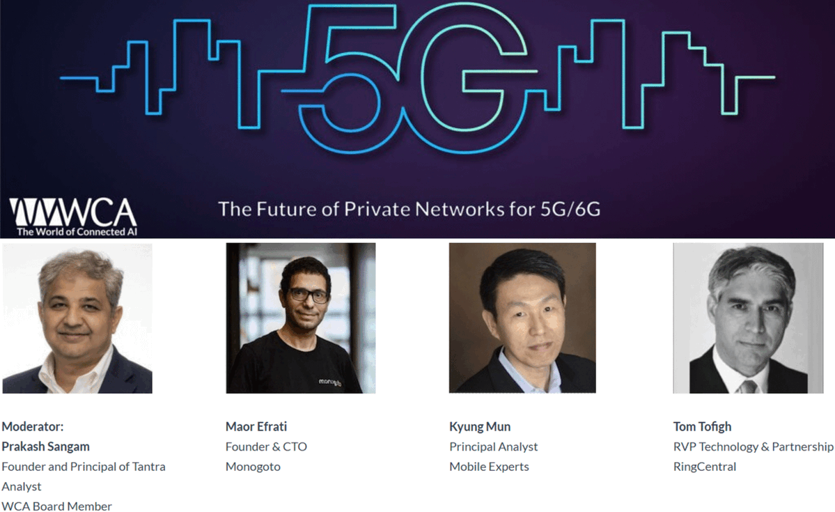 MyTechMusings's tweet image. Excited to moderate this #webinar on #PrivateNetworks, hosted by @wcaorg
bit.ly/Events_TA
We will discuss:
↗️Current market status
↗️Traction, challenges, opportunities - use cases, verticals, biz models
↗️#Spctrum considerations - bands, #licensed, #unlicsed #shared…