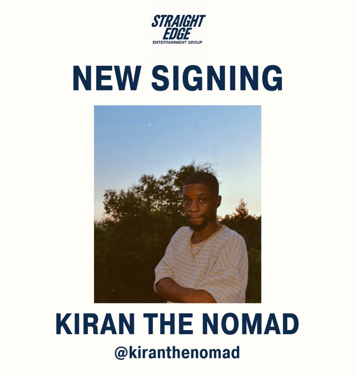 KiranTheNomad's tweet photo. third announcement this week is another simple one but the biggest so far:  

i am proud and ecstatic to announce i’ve signed on with Straight Edge Group. 

for those of you who want more info on this it’s on my IG but i’m going share a couple things exclusively in this thread https://t.co/13GfoMtb0L