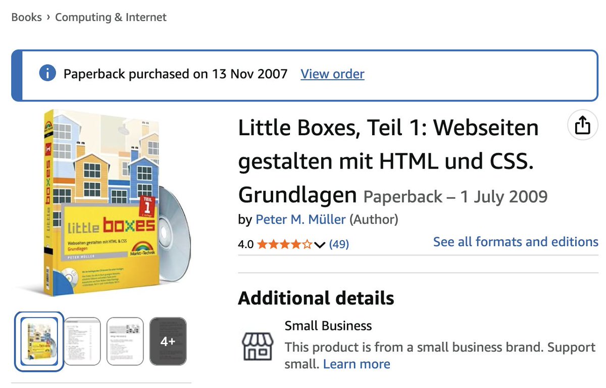 MindTheVirt's tweet image. 17 years and 6 months ago, I started my journey - in coding. I started with a little book called "Little Boxes" - focusing on CSS. This book got me started and this book stopped me after 2 months and was the reason I gave up writing code for years