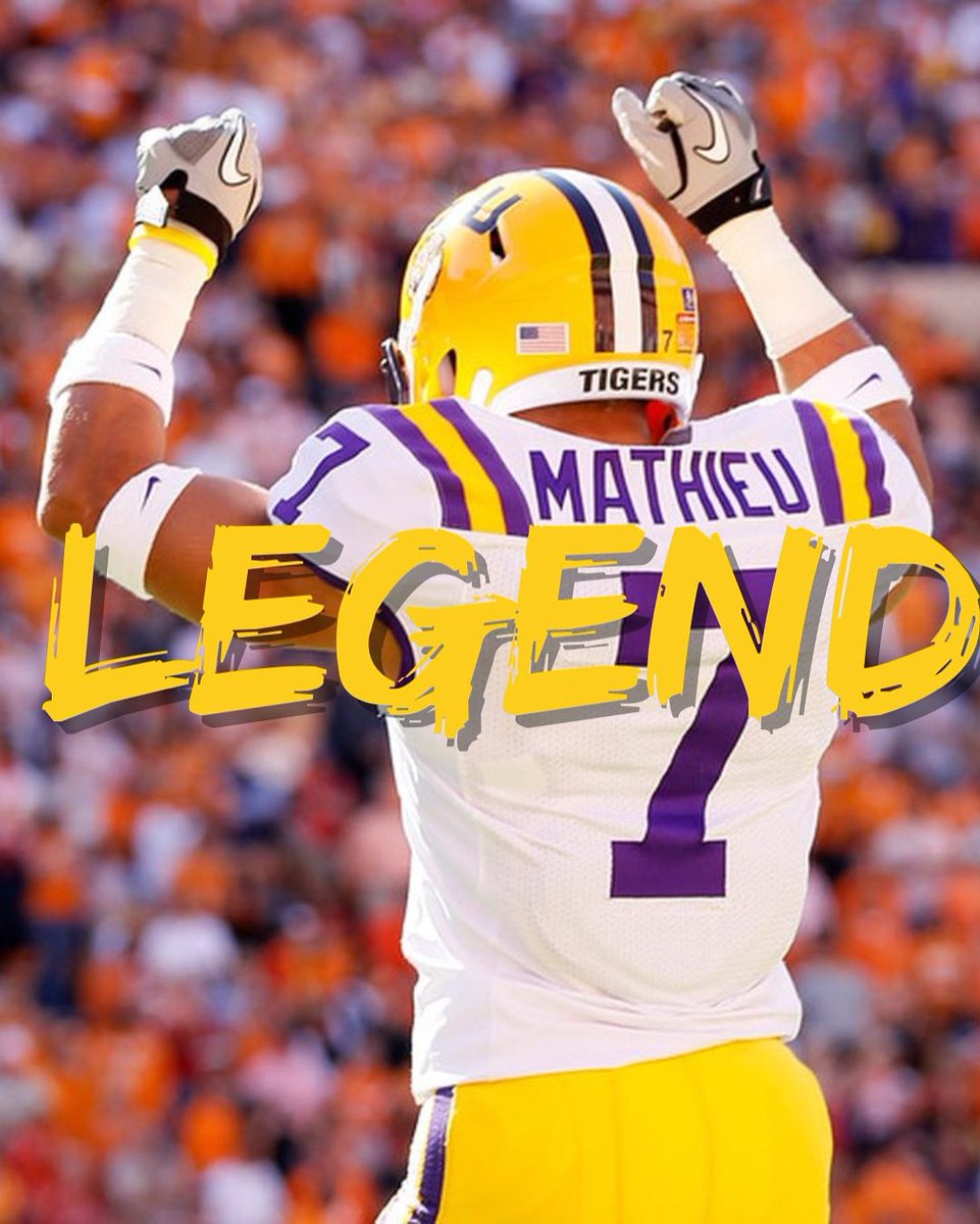 OldRowLSU's tweet image. Congrats on a great career Honey Badger! Enjoy retirement π―π―π―
