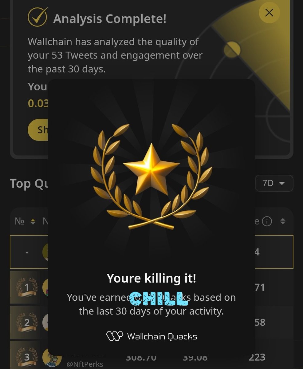PED_CREATIVE's tweet image. GN
For those on wallchain who couldn't locate the doc. And probably want to know more about wallchain, this Article will help you to understand wallchain better and answer some of F.A.Q.
(Frequently Asked Questions) 🧵
What is Wallchain Quacks?
It’s a system that rewards…