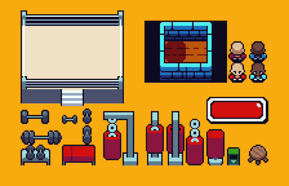 danvelasquezart's tweet image. Boxing sprites