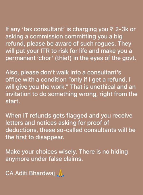 MoynuddinAnsari's tweet photo. Can’t reiterate enough. 

#incometax #ITRfiling #taxrefund https://t.co/IRCjJmRQD2