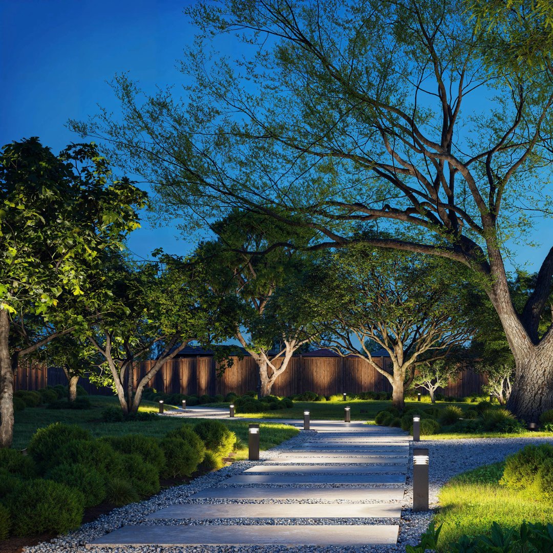 HydrelLighting's tweet image. Consider including the chiaroscuro technique in #pedestrianpathways. Thoughtfully placed lighting fixtures can produce dramatic lighting effects, highlighting textures &amp;amp; architectural features while ensuring sufficient illumination for pedestrians. #outdoorlighting #pathlighting