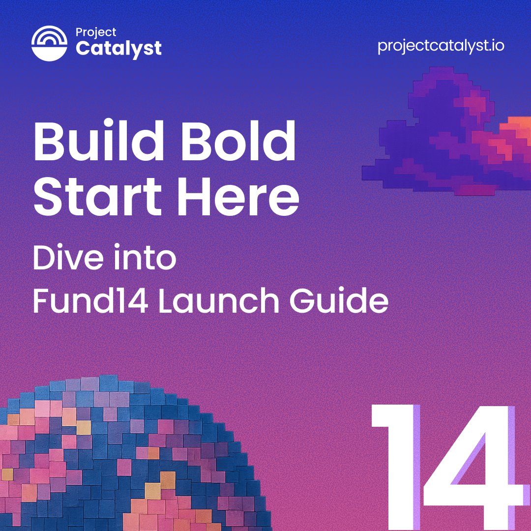 Catalyst_onX's tweet image. Prepping for Catalyst Fund14?
The official Launch Guide has everything you need to get started:
✅ How to submit a proposal
✅ What’s new this fund
✅ Tips for making your idea stand out
📄Start strong and shape Cardano’s future:
projectcatalyst.io/f14launchguide…
Register now:…