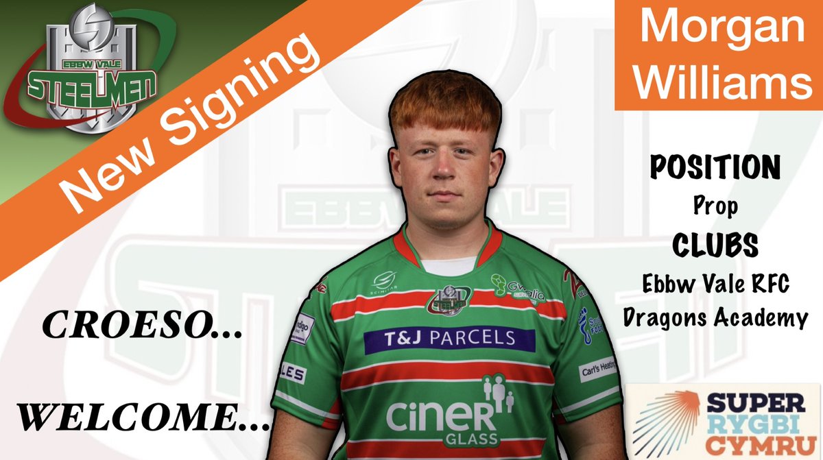 Ebbw Vale Rugby (@evrfc) on Twitter photo The Steelmen are delighted to announce the signing of Morgan Williams from the Dragons Academy.
More details here evrfc.co.uk/new-signing-mo…
#FeelTheSteel
<a href="/AllWalesSport/">All Wales Sport</a> <a href="/SuperRygbiCymru/">Super Rygbi Cymru</a> <a href="/TheSRCPodcast/">The SRC Podcast</a> The Steelmen are delighted to announce the signing of Morgan Williams from the Dragons Academy.
More details here evrfc.co.uk/new-signing-mo…
#FeelTheSteel
<a href="/AllWalesSport/">All Wales Sport</a> <a href="/SuperRygbiCymru/">Super Rygbi Cymru</a> <a href="/TheSRCPodcast/">The SRC Podcast</a>