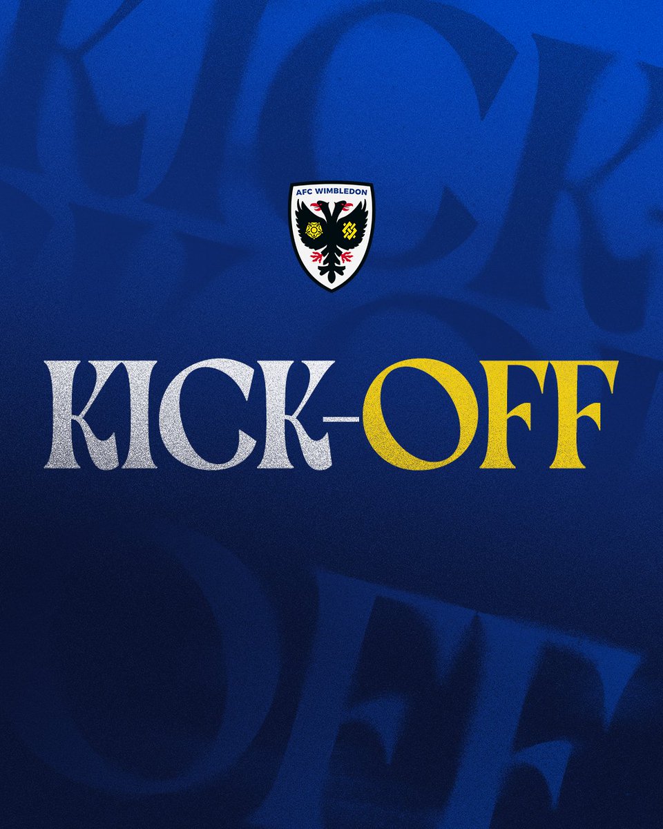 AFCWimbledon's tweet image. Back underway at Plough Lane for the second half.
#AFCW ๐ก๐ต