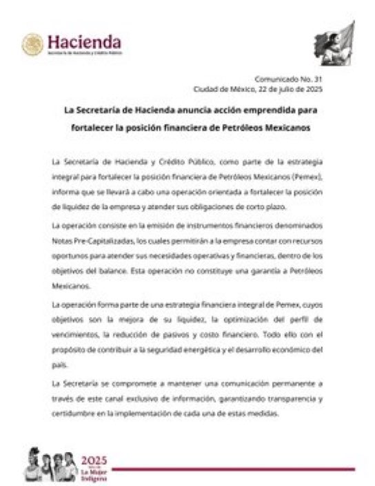 pedroferriz3's tweet image. Pues ahora resulta que le vamos a dar más $ a la exitosisima empresa mexicana @Pemex
La @Hacienda_Mexico anuncia un apoyo para enfrentar sus enormes pasivos
¿Dónde quedó el dinero?
Se lo chingaron en corrupción
