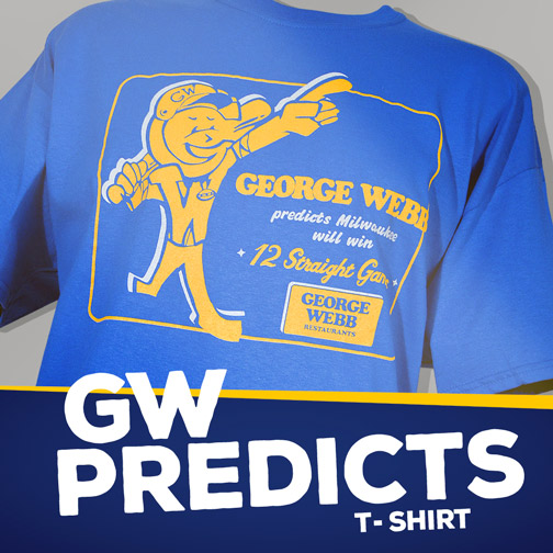 George_Webb's tweet image. Think this streak will last? If it does, it means FREE BURGERS for EVERYONE! 🍔 👀 Keep the good karma going and order a GW Predicts shirt!
Shop here: georgewebb.com/shop/george-we…