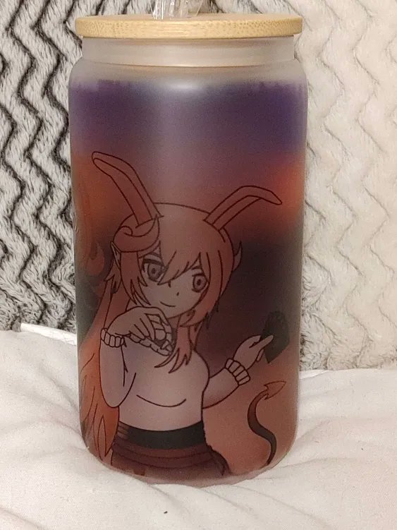 CaptSarahRed's tweet image. Got another cup, this one came out so much better, the brighter BG was a 10/10 change, got the whole crew on it this time too! I plan to put a light in it, to light it up