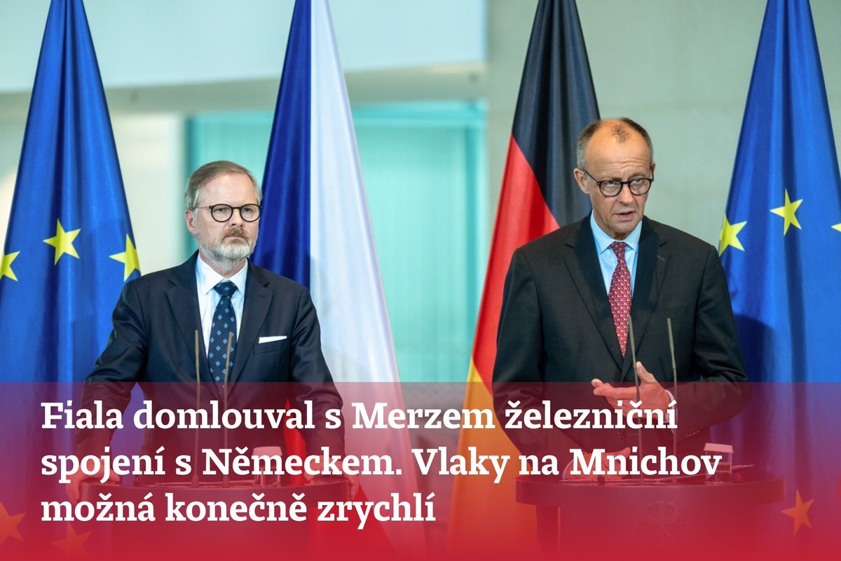 denikn.cz/1792129
Premiér Petr Fiala řešil na své první návštěvě u německého kancléře Friedricha Merze především železnice. Napojení tratí bylo v posledních letech jádrem sporů, ty se ale podařilo částečně vyřešit.