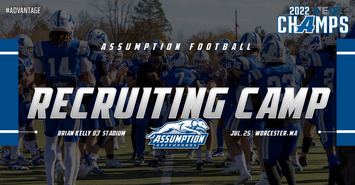 AssumptionFB's tweet image. 🚨ATTENTION ALL RECRUITS🚨

This is your opportunity to compete in front of the entire Assumption coaching staff!

Sign up for our recruitment camp this Friday before it&apos;s too late! Use the link below!

assumptionfootballcamps.totalcamps.com/shop/EVENT

#𝙃𝙊𝙐𝙉𝘿𝙉𝘼𝙏𝙄𝙊𝙉 #𝘼𝘿𝙑𝘼𝙉𝙏𝘼𝙂𝙀